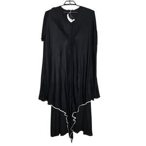 Metamorphoza Dress Asymmetric Black Size 4XL US 18 Oversize Loose Lagenlook